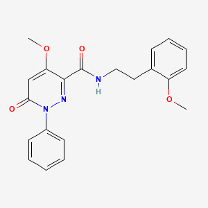 4-methoxy-N-(2-methoxyphenethyl)-6-oxo-1-phenyl-1,6-dihydropyridazine-3-carboxamide - 941899-88-3