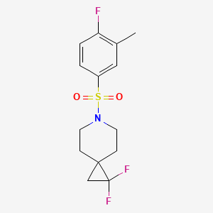 1,1-Difluoro-6-((4-fluoro-3-methylphenyl)sulfonyl)-6-azaspiro[2.5]octane - 2194846-47-2