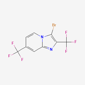 3-Bromo-2,7-bis(trifluoromethyl)imidazo[1,2-a]pyridine - 2102411-79-8