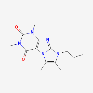 1,3,6,7-tetramethyl-8-propyl-1H-imidazo[2,1-f]purine-2,4(3H,8H)-dione - 36183-91-2