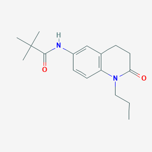 2,2-dimethyl-N-(2-oxo-1-propyl-1,2,3,4-tetrahydroquinolin-6-yl)propanamide - 941990-93-8