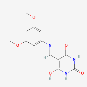 5-(((3,5-dimethoxyphenyl)amino)methylene)pyrimidine-2,4,6(1H,3H,5H)-trione - 431986-73-1