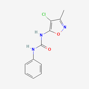 3-(4-chloro-3-methyl-1,2-oxazol-5-yl)-1-phenylurea - 32868-57-8
