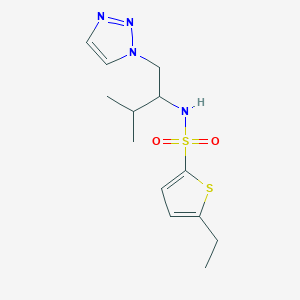 5-ethyl-N-(3-methyl-1-(1H-1,2,3-triazol-1-yl)butan-2-yl)thiophene-2-sulfonamide - 2034520-42-6