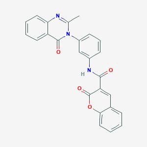 N-(3-(2-methyl-4-oxoquinazolin-3(4H)-yl)phenyl)-2-oxo-2H-chromene-3-carboxamide - 904273-04-7