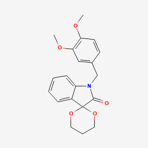 1'-(3,4-Dimethoxybenzyl)-1',2'-dihydrospiro([1,3]dioxane-2,3'-indole)-2'-one - 876890-51-6