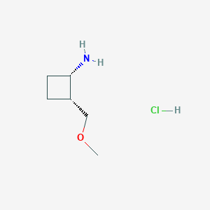 rac-(1R,2S)-2-(methoxymethyl)cyclobutan-1-amine hydrochloride, cis - 1807901-58-1