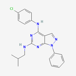 N4-(4-chlorophenyl)-N6-(2-methylpropyl)-1-phenyl-1H-pyrazolo[3,4-d]pyrimidine-4,6-diamine - 946289-16-3