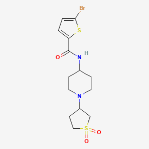 5-bromo-N-(1-(1,1-dioxidotetrahydrothiophen-3-yl)piperidin-4-yl)thiophene-2-carboxamide - 2034531-46-7