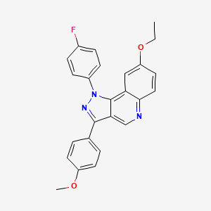 8-ethoxy-1-(4-fluorophenyl)-3-(4-methoxyphenyl)-1H-pyrazolo[4,3-c]quinoline - 901247-61-8
