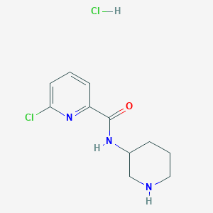 6-Chloro-N-piperidin-3-ylpyridine-2-carboxamide;hydrochloride - 1645494-89-8