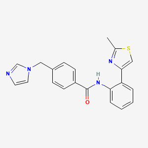 4-((1H-imidazol-1-yl)methyl)-N-(2-(2-methylthiazol-4-yl)phenyl)benzamide - 1797728-39-2