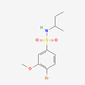 4-bromo-N-(sec-butyl)-3-methoxybenzenesulfonamide - 873588-92-2