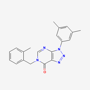 3-(3,5-dimethylphenyl)-6-[(2-methylphenyl)methyl]-3H,6H,7H-[1,2,3]triazolo[4,5-d]pyrimidin-7-one - 893923-82-5