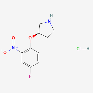 (R)-3-(4-Fluoro-2-nitrophenoxy)pyrrolidine hydrochloride - 1286207-35-9