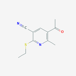 5-Acetyl-2-(ethylsulfanyl)-6-methylpyridine-3-carbonitrile - 303146-26-1