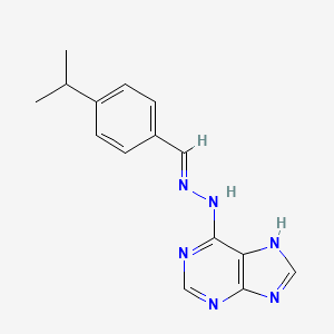 (E)-6-(2-(4-isopropylbenzylidene)hydrazinyl)-9H-purine - 537667-32-6