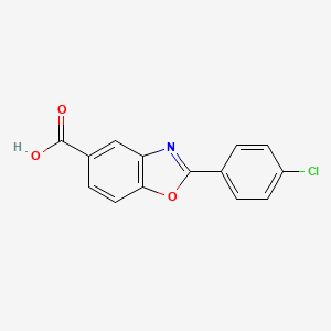 2-(4-Chlorophenyl)-1,3-benzoxazole-5-carboxylic acid - 1018254-92-6