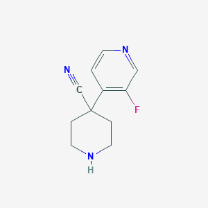 4-(3-Fluoropyridin-4-yl)piperidine-4-carbonitrile - 2012728-48-0