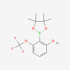 2-(4,4,5,5-Tetramethyl-1,3,2-dioxaborolan-2-yl)-3-(trifluoromethoxy)phenol - 2621939-53-3