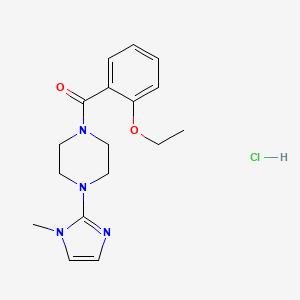 (2-ethoxyphenyl)(4-(1-methyl-1H-imidazol-2-yl)piperazin-1-yl)methanone hydrochloride - 1323291-01-5