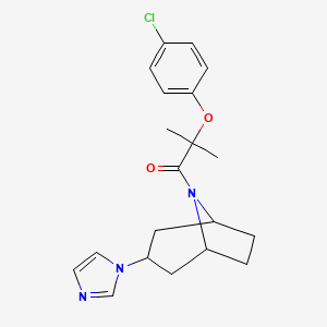 1-((1R,5S)-3-(1H-imidazol-1-yl)-8-azabicyclo[3.2.1]octan-8-yl)-2-(4-chlorophenoxy)-2-methylpropan-1-one - 2319720-88-0