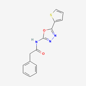 2-phenyl-N-(5-(thiophen-2-yl)-1,3,4-oxadiazol-2-yl)acetamide - 865288-08-0
