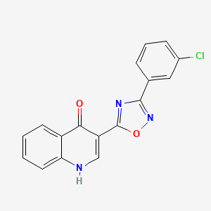 3-(3-(3-chlorophenyl)-1,2,4-oxadiazol-5-yl)quinolin-4(1H)-one - 1081114-43-3