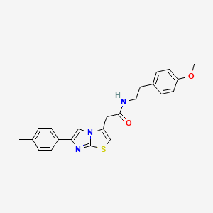 N-[2-(4-methoxyphenyl)ethyl]-2-[6-(4-methylphenyl)imidazo[2,1-b][1,3]thiazol-3-yl]acetamide - 897464-01-6