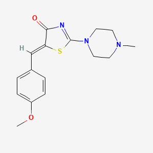 (Z)-5-(4-methoxybenzylidene)-2-(4-methylpiperazin-1-yl)thiazol-4(5H)-one - 1347744-92-6
