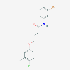 N-(3-bromophenyl)-4-(4-chloro-3-methylphenoxy)butanamide - 691391-60-3