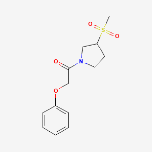 1-(3-(Methylsulfonyl)pyrrolidin-1-yl)-2-phenoxyethanone - 1706154-16-6