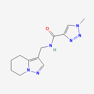 1-methyl-N-((4,5,6,7-tetrahydropyrazolo[1,5-a]pyridin-3-yl)methyl)-1H-1,2,3-triazole-4-carboxamide - 2034245-96-8