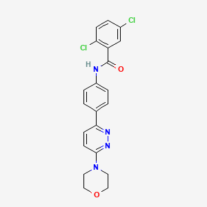 2,5-dichloro-N-(4-(6-morpholinopyridazin-3-yl)phenyl)benzamide - 922836-03-1