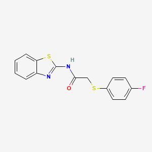 N-(benzo[d]thiazol-2-yl)-2-((4-fluorophenyl)thio)acetamide - 839696-71-8