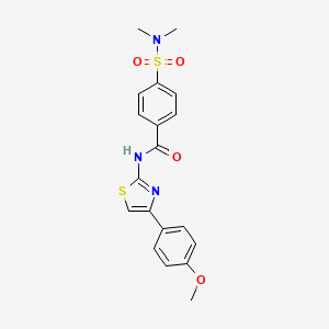 4-(dimethylsulfamoyl)-N-[4-(4-methoxyphenyl)-1,3-thiazol-2-yl]benzamide - 313529-30-5