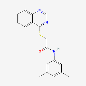 N-(3,5-dimethylphenyl)-2-(quinazolin-4-ylthio)acetamide - 721892-35-9