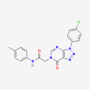 2-[3-(4-chlorophenyl)-7-oxotriazolo[4,5-d]pyrimidin-6-yl]-N-(4-methylphenyl)acetamide - 872590-75-5