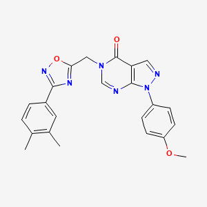 5-{[3-(3,4-dimethylphenyl)-1,2,4-oxadiazol-5-yl]methyl}-1-(4-methoxyphenyl)-1H,4H,5H-pyrazolo[3,4-d]pyrimidin-4-one - 1185172-44-4
