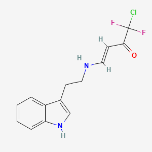 (3E)-1-chloro-1,1-difluoro-4-{[2-(1H-indol-3-yl)ethyl]amino}but-3-en-2-one - 478047-13-1