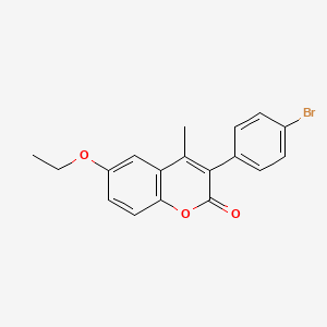 3-(4-Bromophenyl)-6-ethoxy-4-methylchromen-2-one - 331821-24-0