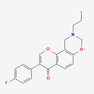 3-(4-fluorophenyl)-9-propyl-9,10-dihydrochromeno[8,7-e][1,3]oxazin-4(8H)-one - 1010935-15-5