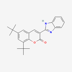 3-(1H-1,3-benzodiazol-2-yl)-6,8-di-tert-butyl-2H-chromen-2-one - 896370-39-1