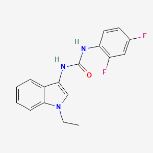 1-(2,4-difluorophenyl)-3-(1-ethyl-1H-indol-3-yl)urea - 899947-47-8