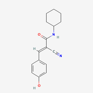 (2E)-2-Cyano-N-cyclohexyl-3-(4-hydroxyphenyl)acrylamide - 351894-04-7