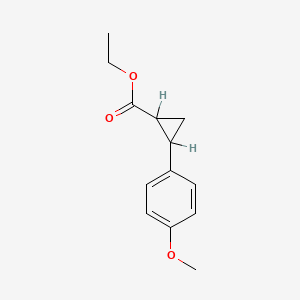 Ethyl 2-(4-methoxyphenyl)cyclopropanecarboxylate - 98017-60-8