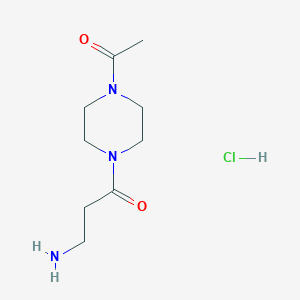 1-(4-Acetylpiperazin-1-yl)-3-aminopropan-1-one hydrochloride - 917758-58-8
