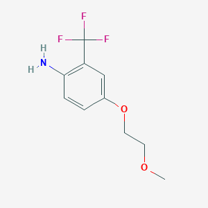 4-(2-Methoxyethoxy)-2-(trifluoromethyl)aniline - 946784-32-3