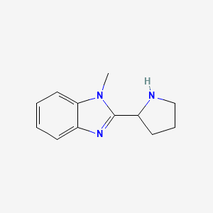 1-Methyl-2-pyrrolidin-2-ylbenzimidazole - 524674-38-2