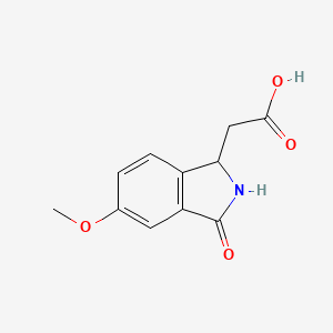 (5-Methoxy-3-oxo-2,3-dihydro-1H-isoindol-1-yl)acetic acid - 77532-72-0